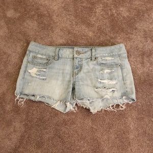 American Eagle Distressed Jean Shorts